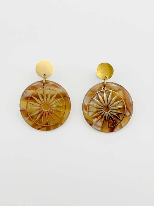 PENDIENTES GOLD PIEDRA
