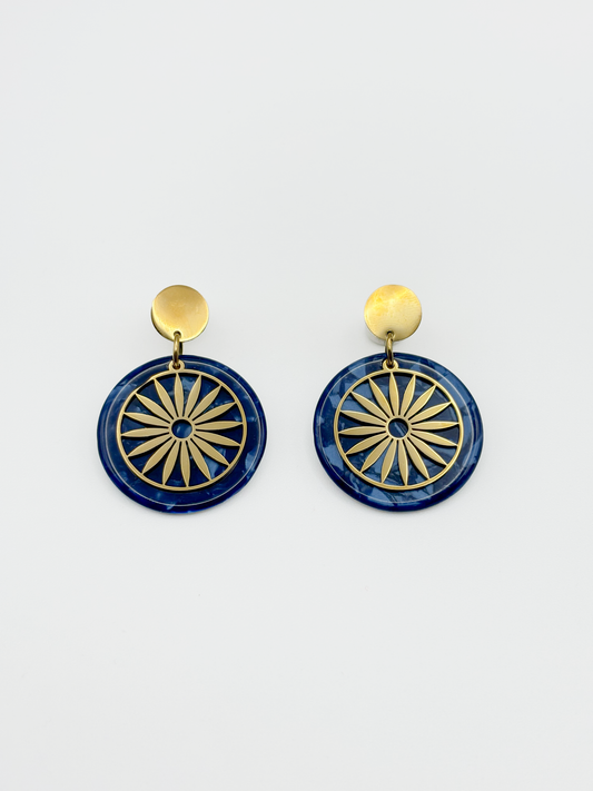 PENDIENTES GOLD PIEDRA